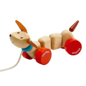 Perro de Madera para Arrastrar