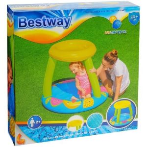 Piscina infantil con proteccion solar 94x89x79cm