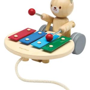 Osito Musical de Madera para arrastrar