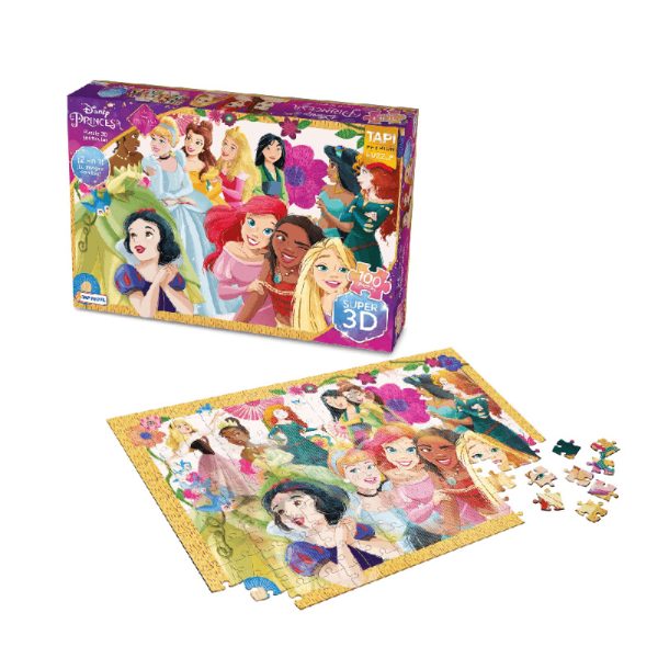 Puzzle Princesas 3d 100 piezas